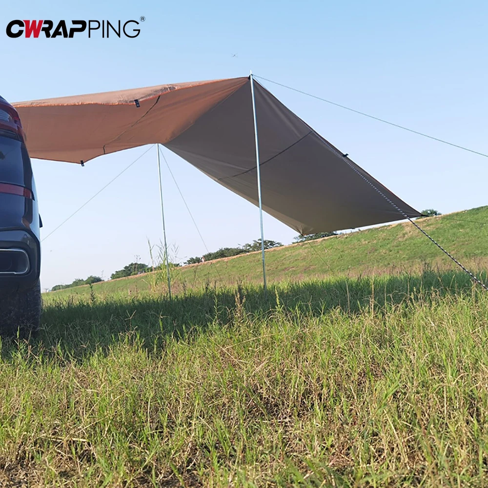 Tragbare Auto Camping Markise Dach Zelt für Auto Sonnenschirm Nach Schiebedach Universal RV Fahrzeug Dach Zelte Markise Plane Box Zubehör Image