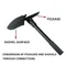1PC Engineer Shovel Military Shovel Outdoor Multifunctional Folding Military Shovel Vehicle Camping Fishing Shovels Pickaxe