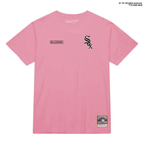 Mitchell & Ness x BLACKPINK Pink Chicago White Sox T-Shirt für Herren – Limitierte Auflage