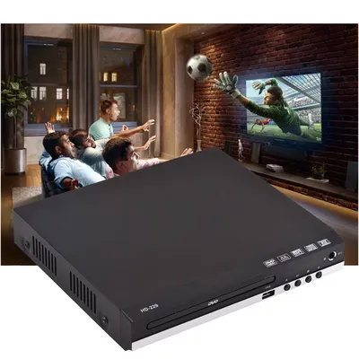 DVD Player with Remote Control DVD CD Disc Player Digital Multimedia Player U Disk Playback HD AV Output Digital DVD Player