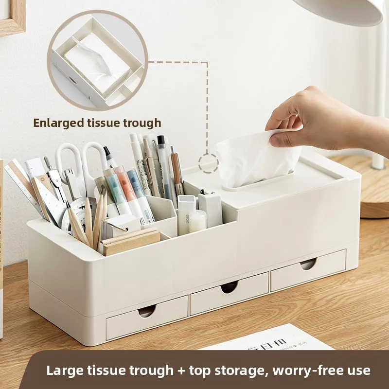 1 Stück Make-up-Organizer mit großem Fassungsvermögen für Schminktisch, Schreibtisch-Organizer mit Schubladen für Kosmetik, Lippenstifte, Schmuck, Pflege, Hautpflege