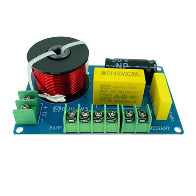 Frequency Dividers MKP Metal Film 200W 3-Way Audio Woofer Crossover Filter DIY Audio Modification for 3.5/4/4.5-8 Inch Speakers
