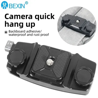 BEXIN Rucksack Kamera Clip Halterung Strap Clamp Kit Universal Quick Release Platte Für Arca Swiss F38 DSLR Sony Nikon Kamera