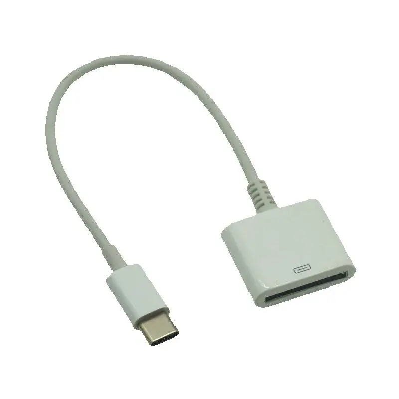 Neue Dock 30-Pin Buchse Auf USB-C USB 3,1 Micro USB Typ C Stecker Kurze Ladekabel für Huawei Samsung Mac Onplus Image