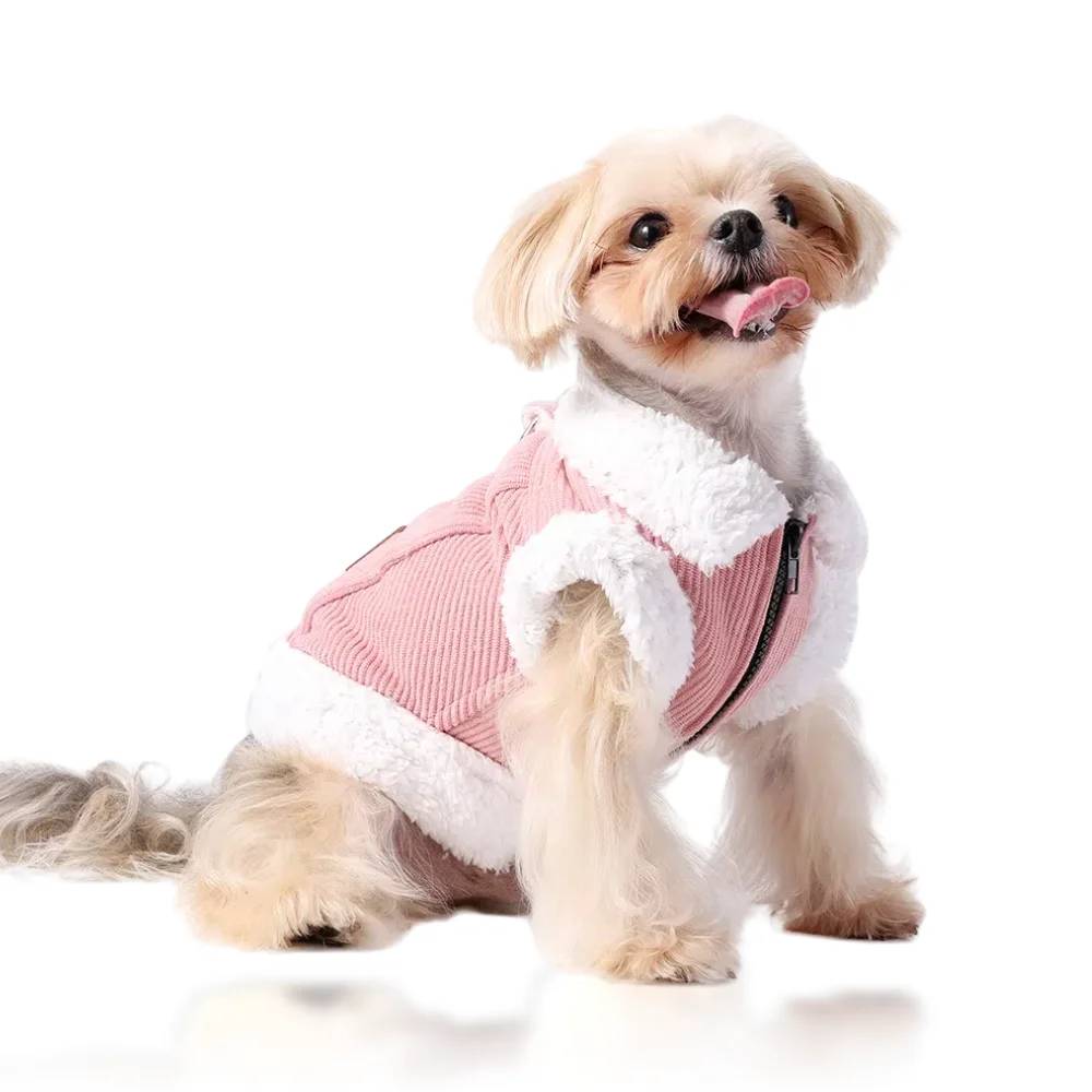 Warme Winter-Hundekleidung für kleine, mittelgroße und große Hunde, winddichte Outdoor-Haustierjacke, weicher Haustiermantel, atmungsaktiv, Welpenkostüm, Mops-Outfits Image