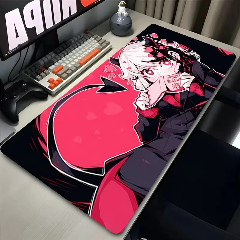 Helltaker Mauspad Animation Computer Zubehör Tastatur Pad Game Player Tisch Pad PC Teppich Kawaii Anime Mädchen Mousepad XXL Image
