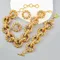 Nouveauté déclaration tour de cou femme luxe couleur or cerceaux en métal collier accessoires pour femmes mode colliers exagérés