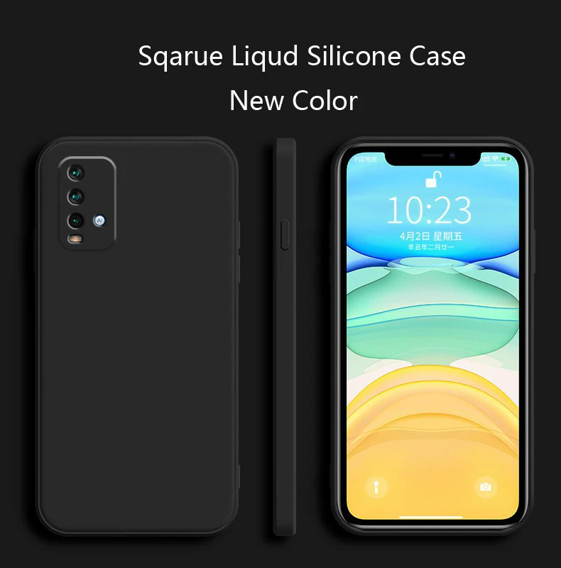 Platz Silikon Telefon Fall für Xiaomi Redmi 9T Abdeckung Matte Fall Redmi 9T Weiche Objektiv Kamera Schutz Abdeckung fundas Image