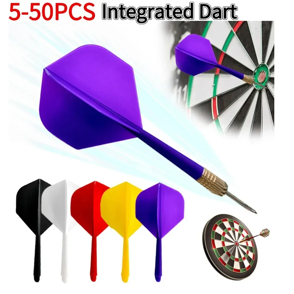 5-50 Stück Dart Flights Welle Anti-Fall Integrierte Dart Flights und Welle Kunststoff 2BA Schraube In-One Dart Flight Dart Zubehör Kit Image