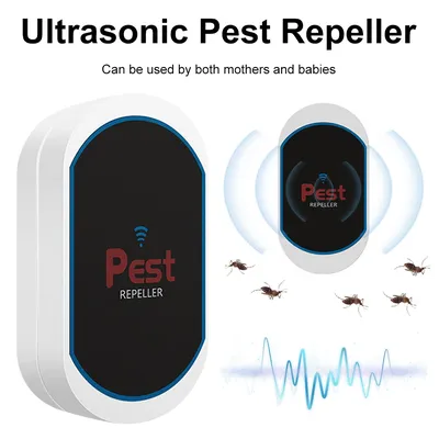 Ultrasonic Pest Repeller Plug-in Insect Repeller Multifunctional Rat Mosquito Repellent Pest Control Device for Bat Mosquito