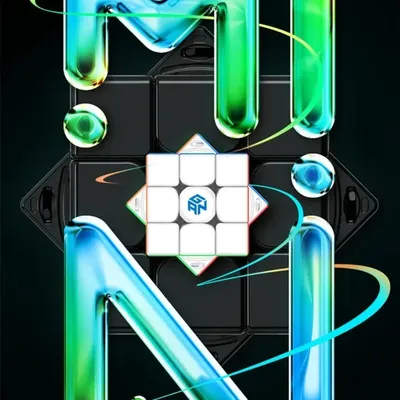 GAN Mini M Pro UV GAN 3x3x3 Magnetischer Geschwindigkeitswürfel Stickerless 3x3 Speedcube Professioneller Zauberwürfel Puzzlespielzeug Spielzeug für Kinder Image