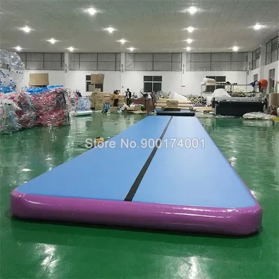 Big Size! 6m 7m 8m *2m Inflatable Air Track Gymnastic Sport Mat Tumble Airtrack Indoor Bouncer Air Floor Mattress with Air Pump