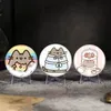 Cartoon P-Pusheen Abzeichen 32/44/58mm Runde Cartoon Broschen Handgemachte Pins Für Rucksack Schmuck Zubehör Geschenke kreative Abzeichen
