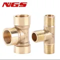 TPE/TPEF 1/8 "1/4" 3/8 "1/2" filetto maschio e femmina raccordo in ottone connettore di accoppiamento tipo T TPE01 TPE02 TPEF03 TPEF04