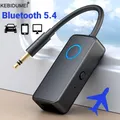 Trasmettitore ricevitore Bluetooth 5.4 Adattatore audio Aux wireless Bluetooth da 3,5 mm 2 in 1 per tapis roulant per auto TV di volo