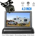 Telecamera di Backup per retromarcia per auto Display HD da 4.3 pollici Monitor LCD sistema di parcheggio Set completo per Pickup Van RV facile installazione