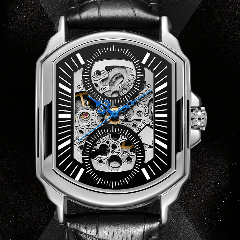 UTHAI M20 Orologio da uomo alla moda, orologio meccanico completamente automatico europeo e americano, regalo di orologio di lusso leggero, orologi da uomo