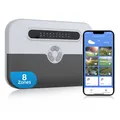 PowXla Controller per irrigazione WiFi 4 zone 8 zone Compatibile con Alexa Tuya Smart Water Timer, funziona con l'app Smart Life