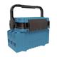 MotiveTech Fishing Gear Organizer Tackle Box with Rod Holder And Bait Bucket, blue 1