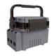 Pegciuho Portable Fishing Tackle Holder 2 Layer Organizer with Rod Support And Bait Bucket, gray