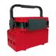 Pegciuho Portable Fishing Tackle Holder 2 Layer Organizer with Rod Support And Bait Bucket, red