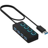USB-C Hub & SSD Enclosure 90W Power Delivery USB 3.0 & 2.0 Ports 4K HDMI RJ45 Gigabit Ethernet (HB-6PNV)