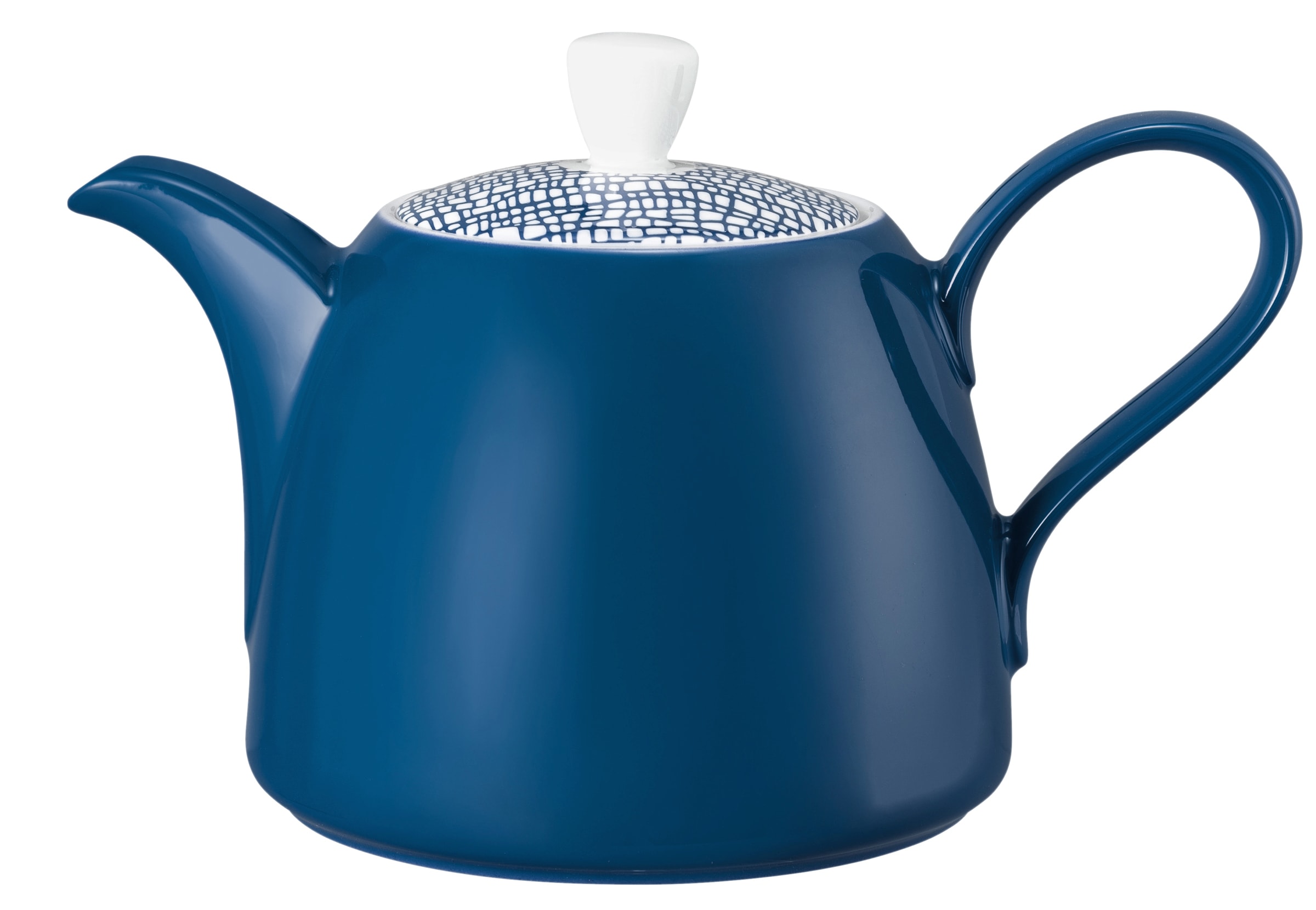 Kanne SELTMANN WEIDEN "Life Fashion", classic blau, weiß, B:15,3cm H:15,1cm Ø:24,4cm, Porzellan, Kannen, für Tee oder Kaffee, Fassungsvermögen 1,4 Liter Image