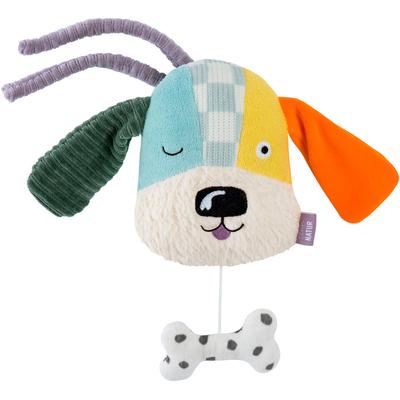 Spieluhr FEHN "Hund NATUR", bunt, Spieluhren, KinderB:11,3cm H:5cm L:12,8cm, Plüsch, Nicki, Enthält Bio-Baumwolle, B:11,3cm H:5cm L:12,8cm
