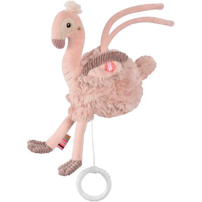 Spieluhr FEHN "Lazy, Crazy & Pink, Flamingo", rosa (rose), Spieluhren, KinderB:12,6cm H:5,8cm L:25,5cm, Plüsch, Softvelours, B:12,6cm H:5,8cm L:25,5cm Image