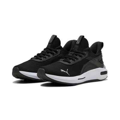 Slip-On Sneaker PUMA "SOFTRIDE ENZO 5 HYPE", Gr. 42, schwarz-weiß (puma schwarz, puma weiß, puma silber), Textil, sportlich, Schuhe Image