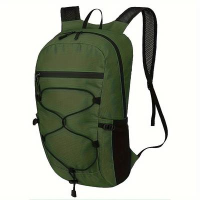 Ultra-Lightweight Foldable Backpack - Portable Adjustable Strap Zipper Closure Durable Polyester Lining Ideal for Hiking Cycling Commuting and Fitness Commuting Backpack Adjustable Strap Bag