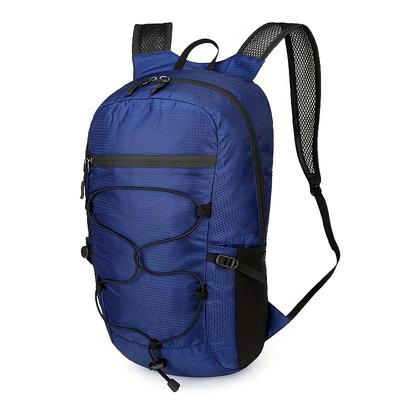 Ultra-Lightweight Foldable Backpack - Portable Adjustable Strap Zipper Closure Durable Polyester Lining Ideal for Hiking Cycling Commuting and Fitness Commuting Backpack Adjustable Strap Bag