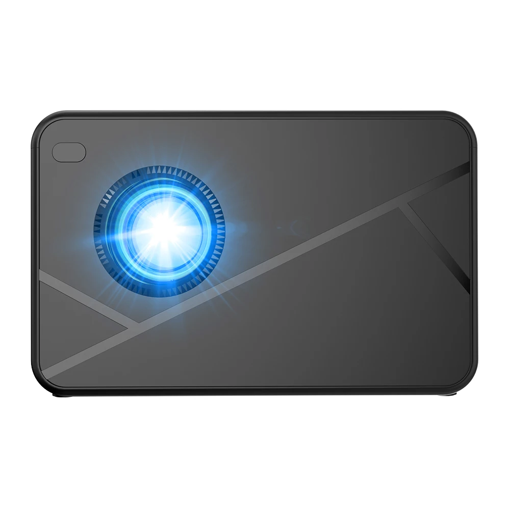 S1 Smart Android 9.0 Tragbarer Projektor 720P Native Support 1080P 4K Video Bluetooth WiFi Home Movie Beam Projektor Kein HDMI Image