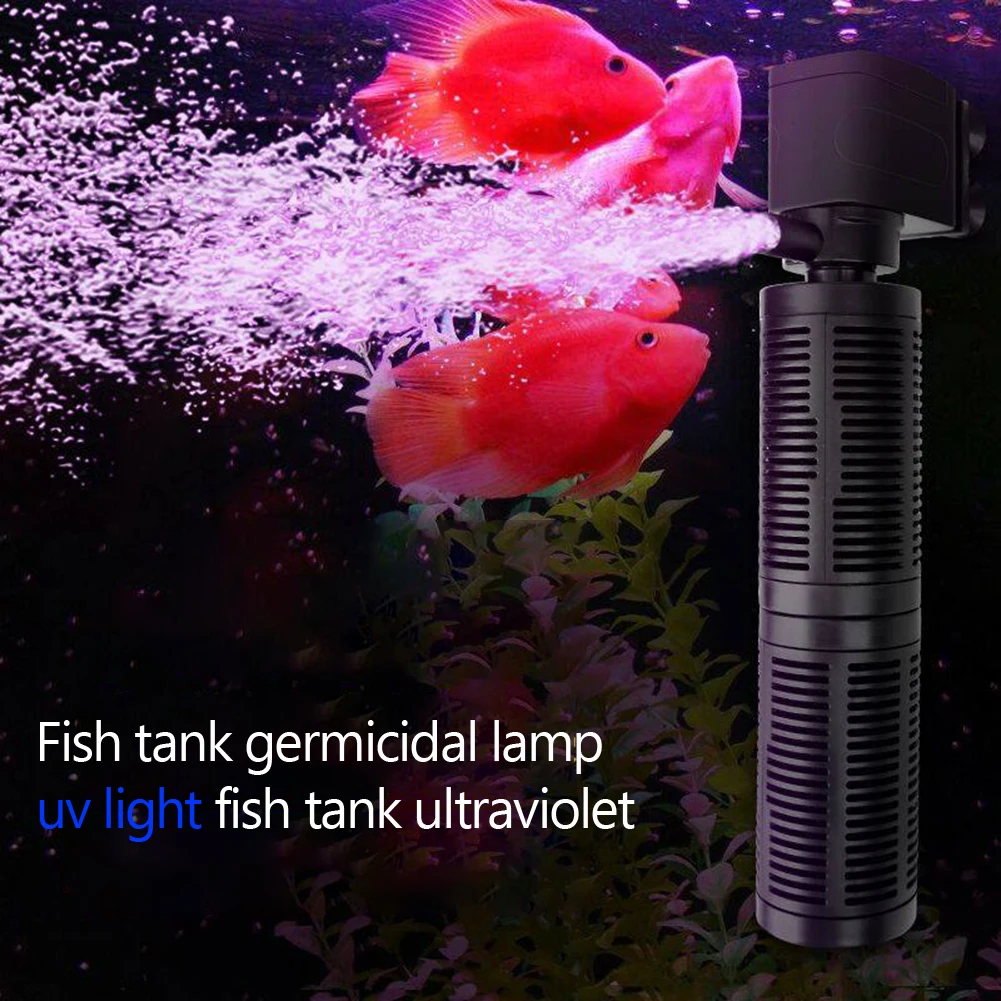 3 in 1 Aquarium Innen filter Silent Mini Aquarium Filter wasserdichte Aquarium pumpe Tauch wasser reiniger für Aquarium