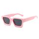 New 2025 Fashion Square For Women Luxury Sunglasses Retro Designer Men Trending Leopard Blue Green Sun Glasses Shades UV400(Pink Grey)