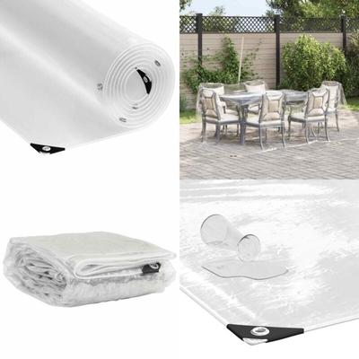 Transparente Plane mit Ösen 3x3 m pvc - Vidaxl Image