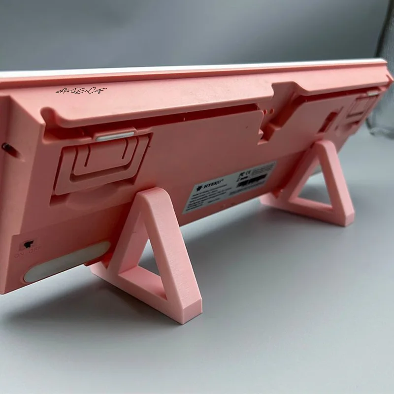 1 Paar 3D-gedruckte Tastaturständer-Display-Tablett für Computer, mechanischer Tastaturhalter, Schichtregal für ergonomisches Tippen Image