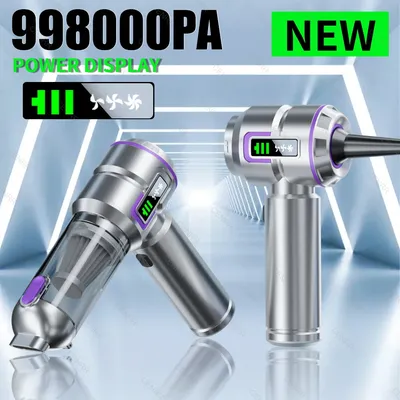 NEUE Auto Staubsauger 998000PA Mini Cordless Leistungsstarke Tragbare Auto Staubsauger für Hause Handheld Gebläse Auto Reiniger Image
