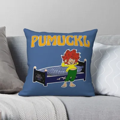 Meister Eder Und Sein Pumuckl Quadratischer Kissenbezug, Polyester, Leinen, Samt, kreativer Reißverschluss, Dekor, Heimkissenbezug Image