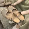 Minimalistische Damen-Schuhe mit runder Spitze, Gothic-Flachschuhe, Damen-Sommerschuhe, Mokassins, Japan, Lolita, süße Größe 35–39