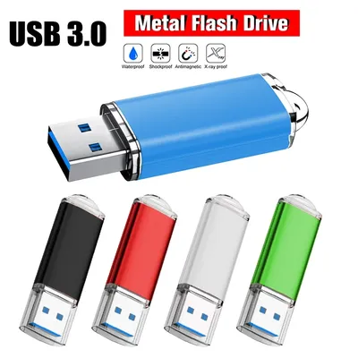 3.0 USB-Stick 64 GB Metall-Stick geeignet für Computer mit 8 GB 16 GB 32 GB 128 GB Flash-Karten Hochgeschwindigkeits-Speicherstick Image
