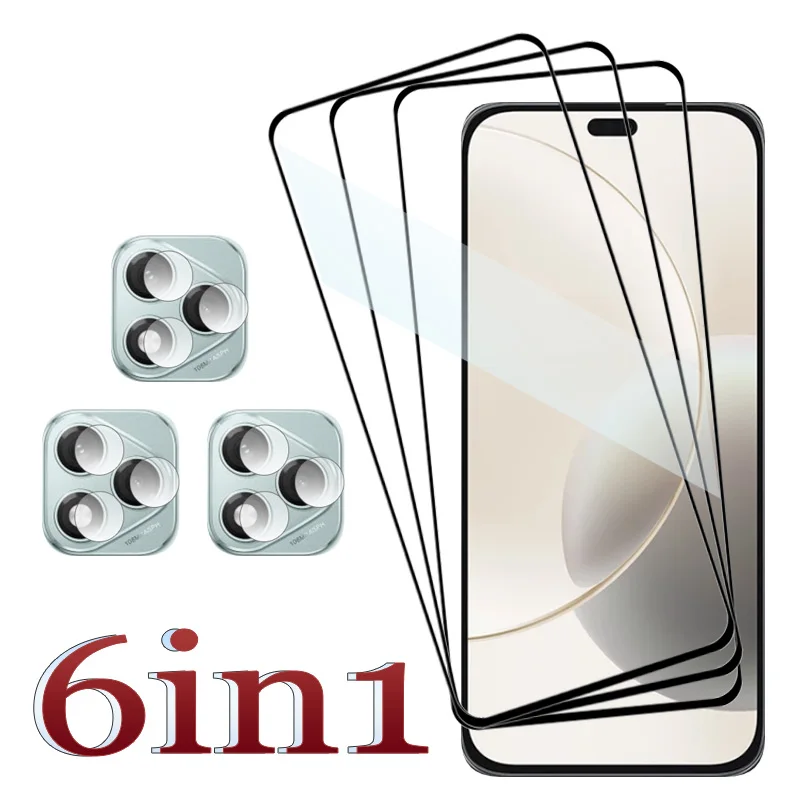 Protection d'écran pour smartphone Honor 400 Lite – Verre transparent anti-rayures 9H et film de protection d'objectif en fibre souple 400Lite