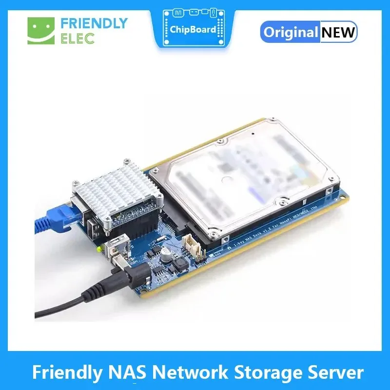 Freundlicher NAS-Netzwerkspeicherserver, NAS-Dock-Festplatte, 1-Bay-NAS-Kit für NanoPi NEO NEO2 Neu Image