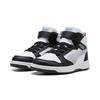 Sneaker PUMA "REBOUND V6 MID SPACE BELLE AC+ PS", Gr. 34, puma schwarz, lila crush, puma weiß, Synthetik, sportlich, Schuhe