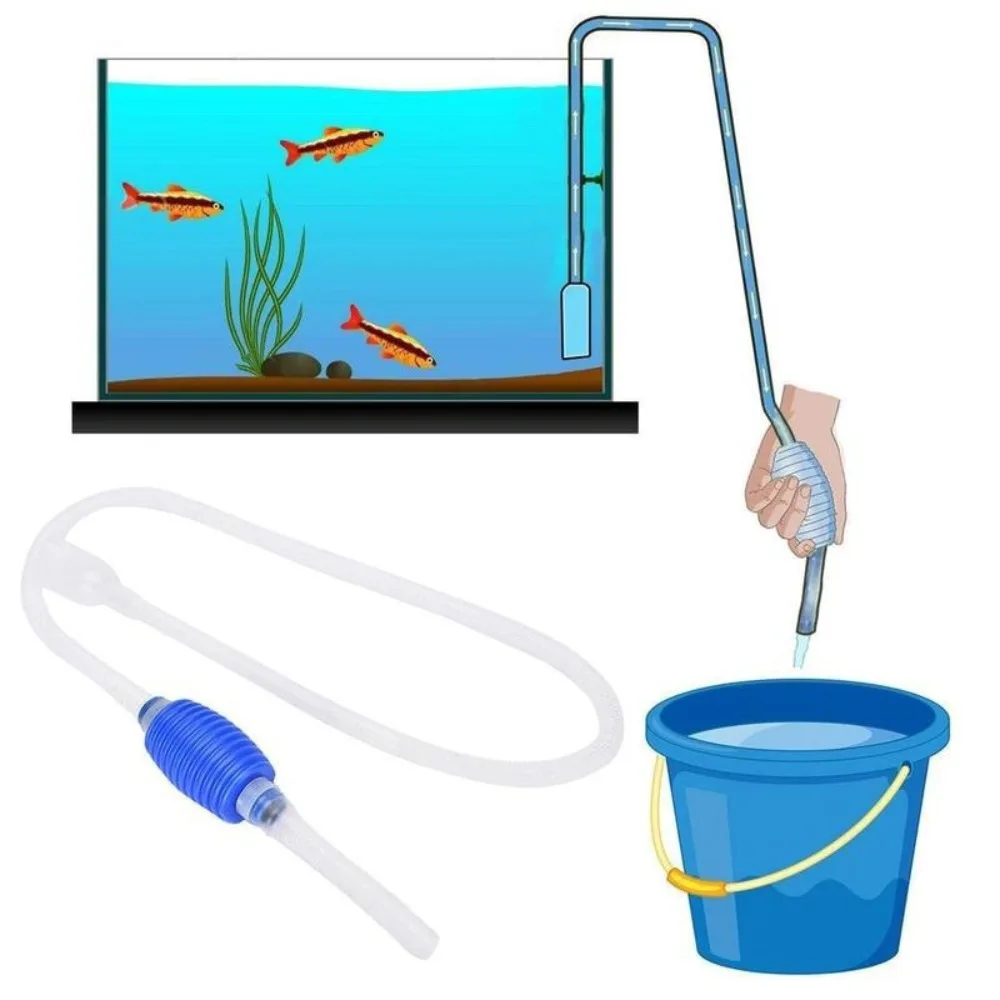 NEUE Aquarium Wasserpumpe Vakuum Siphon Kies Reiniger Aquarium Reinigung Werkzeug Pumpe Filter Reiniger Werkzeug Einfach Ändern Image