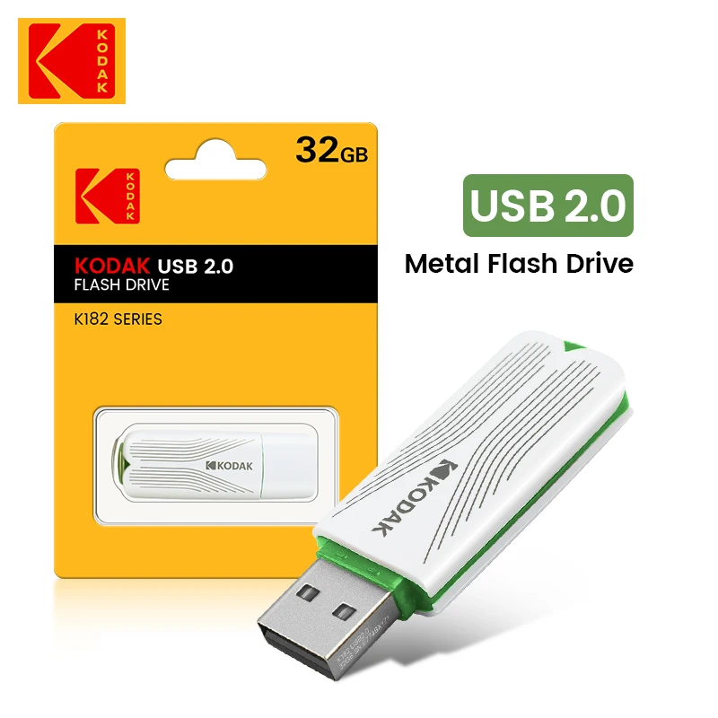 KODAK USB-Flash-Laufwerke Pen Drive K182 Pendrive 32 GB 64 GB 128 GB 256 GB CLE USB 2.0 Flash Disk Mini Key Memory Stick Image