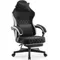 Gaming Chair Fabric with Pocket Spring Cushion, High Back Ergonomic Computer Chair with Footrest for Adults, Massage Lumbar