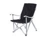 AHUFGN Fishing Chair Aluminum Alloy Outdoor Folding Fishing Chair Leisure Beach Chair 600D Oxford Fabric Backrest Director Camping Stool(Black)