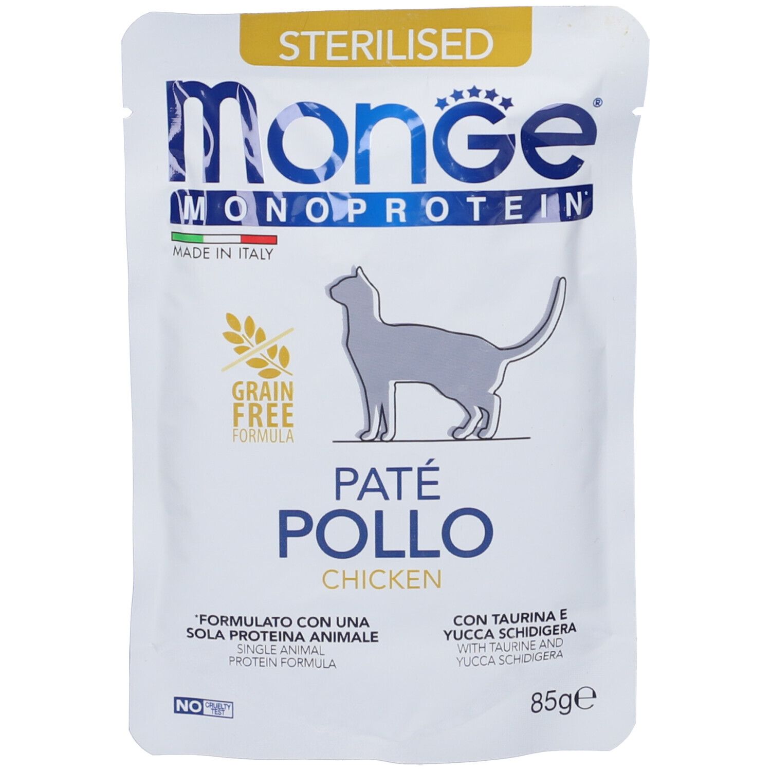 Monge Monoprotein Paté Pollo Gatti Sterilizzati 85 g Mangime