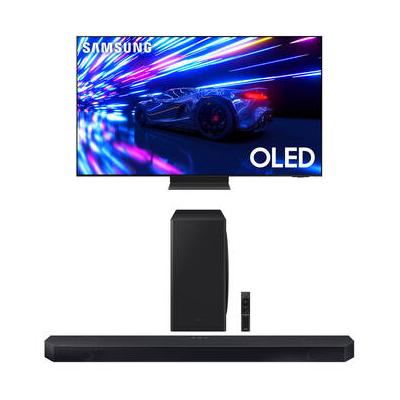 Samsung S95D 77" 4K HDR Smart OLED TV & HW-Q730D 320W 3.1.2-Channel Dolby Atmos Sou QN77S95DAFXZA